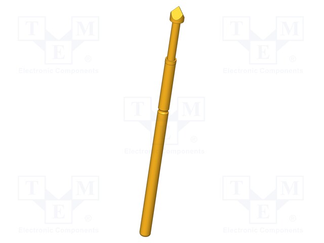 Needle-like test probe; Operational spring compression: 2.2mm
