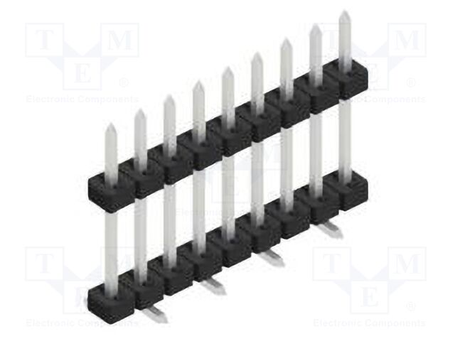 Connector: pin strips; pin header; male; PIN: 9; 2mm; SMT; 1x9; 100V