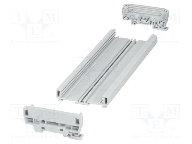 Enclosure: for DIN rail mounting; Y: 92.3mm; X: 253.8mm; Z: 39.45mm