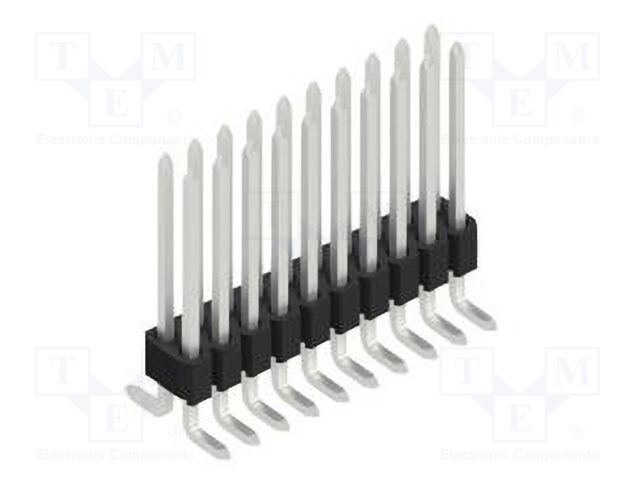 Connector: pin strips; pin header; male; PIN: 20; 1.27mm; SMT; 2x10