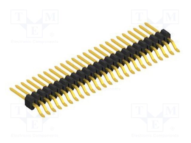 Connector: pin strips; pin header; male; PIN: 25; 1.27mm; SMT; 1x25