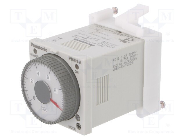 Timer; 0,1s÷500h; DPDT; 250VAC/5A; 24VAC; 24VDC; on panel; -10÷50°C