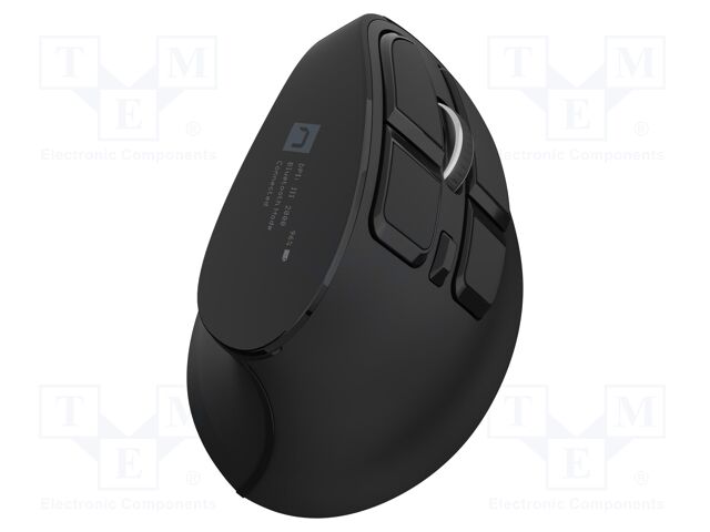 Mouse; black; USB A,USB C; wireless,optical; No.of butt: 9; 10m