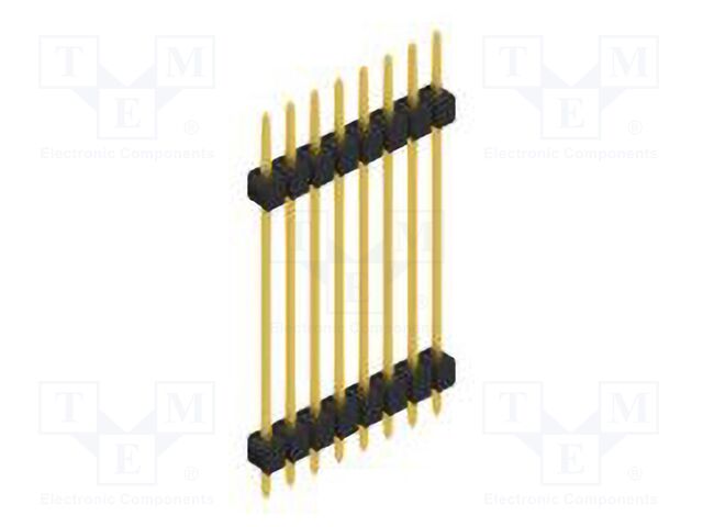 Connector: pin strips; pin header; male; PIN: 8; 2.54mm; THT; 1x8