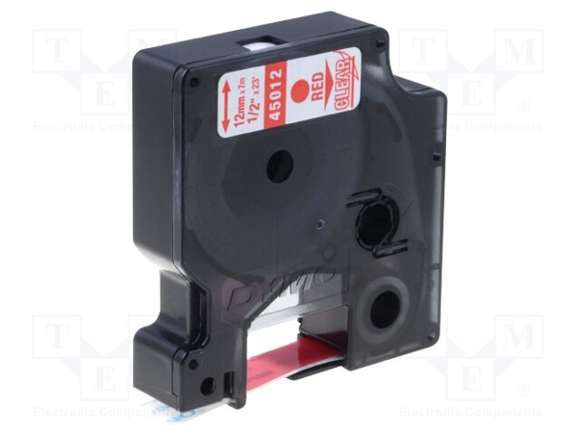 Tape; Width: 12mm; Colour: transparent; Character colour: red; L: 7m