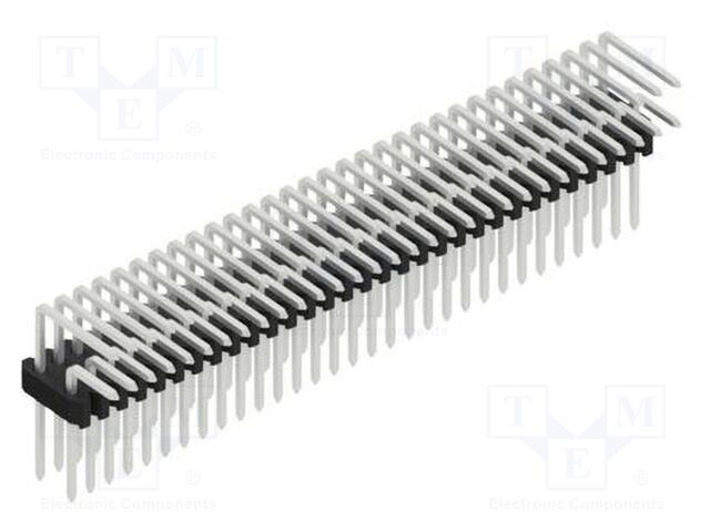 Connector: pin strips; pin header; male; PIN: 62; 1.27mm; THT; 2x31
