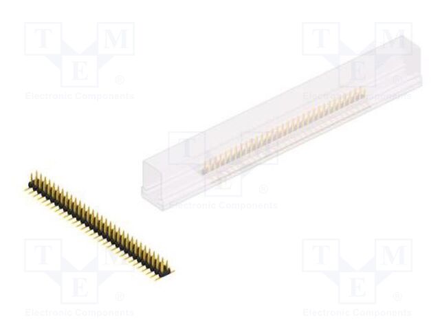 Connector: pin strips; pin header; male; PIN: 62; 2mm; SMT; 2x31