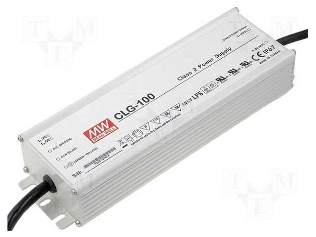 Power supply: switching; LED; 96W; 48VDC; 2A; 90÷264VAC; 127÷417VDC