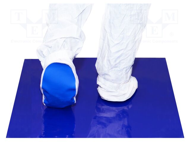 Mat: floor; contamination control; ESD; blue; L: 1143mm; W: 660mm
