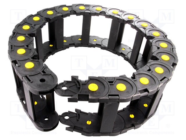 Cable chain; Series: Medium; Bend.rad: 150mm; L: 1000mm