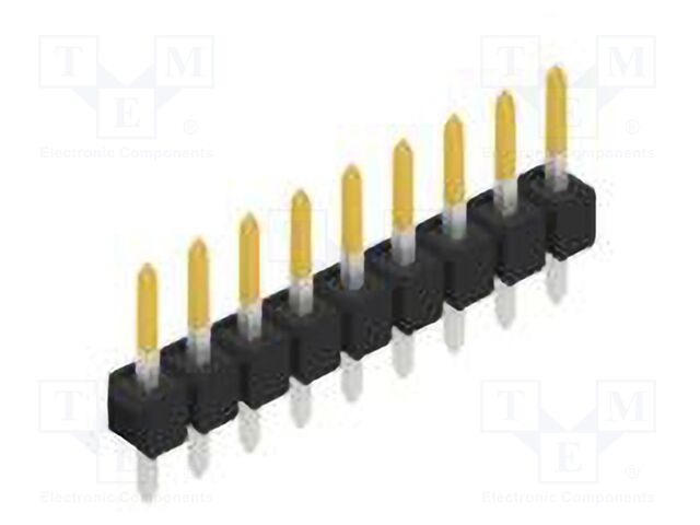 Connector: pin strips; pin header; male; PIN: 9; 2.54mm; THT; 1x9