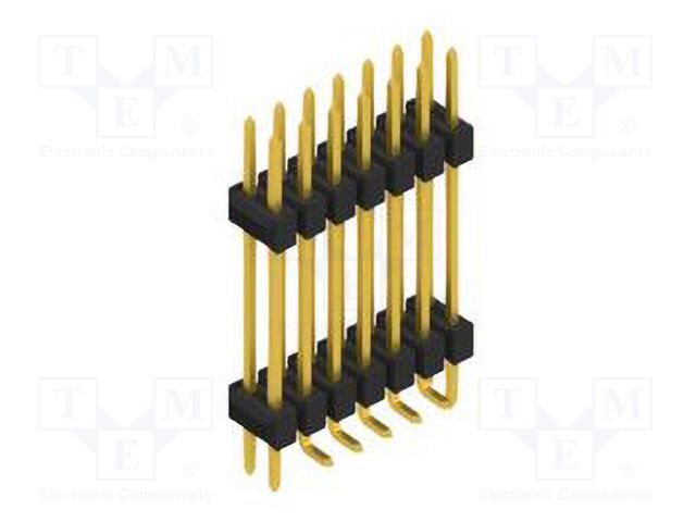 Connector: pin strips; pin header; male; PIN: 14; 2.54mm; SMT; 2x7