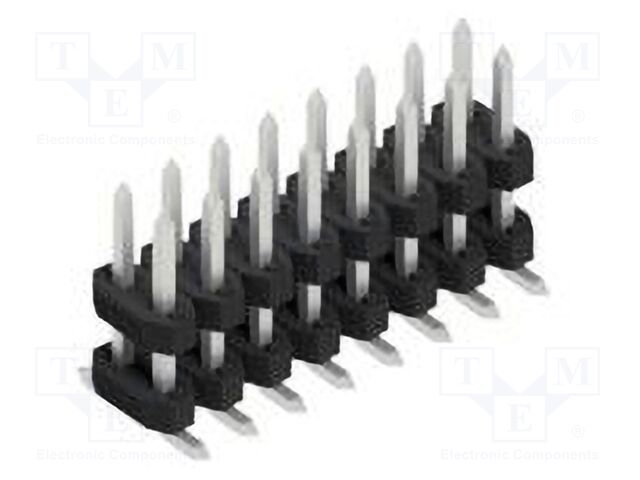 Connector: pin strips; pin header; male; PIN: 16; 2mm; SMT; 2x8; 100V