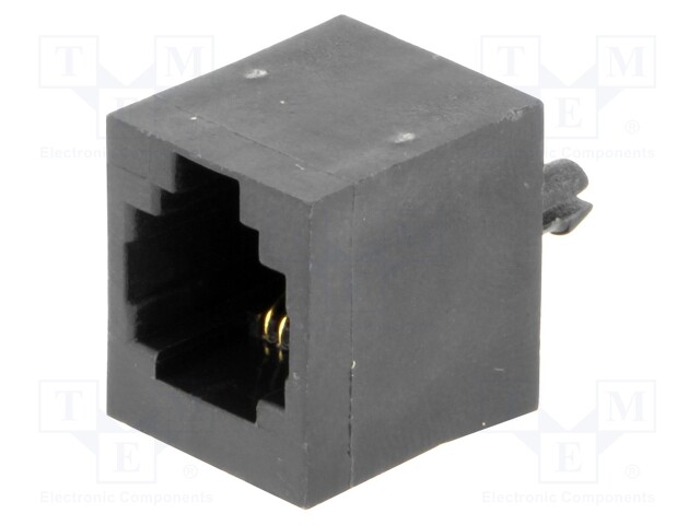 Socket; RJ12; PIN: 6; Layout: 6p6c; THT; straight
