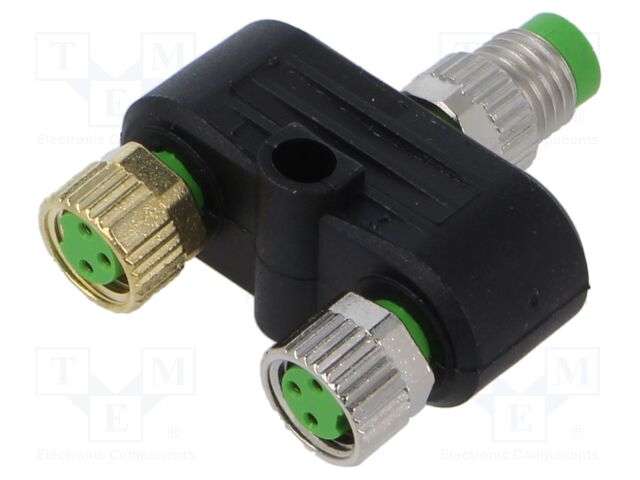 Adapter; M8; PIN: 3,4; 60VDC; 60VAC; 4A; 7000; IP67; -30÷85°C