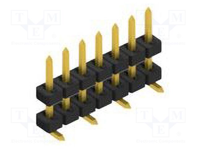 Connector: pin strips; pin header; male; PIN: 7; 2mm; SMT; 1x7; 100V