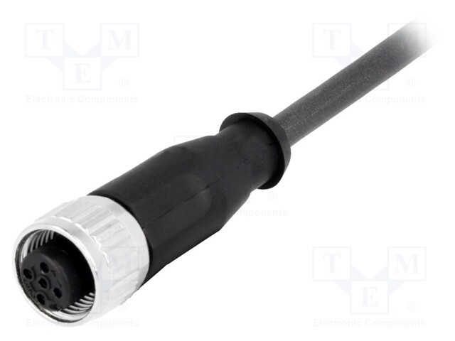 Plug; M12; PIN: 4; female; A code-DeviceNet / CANopen; 0.5m; cables