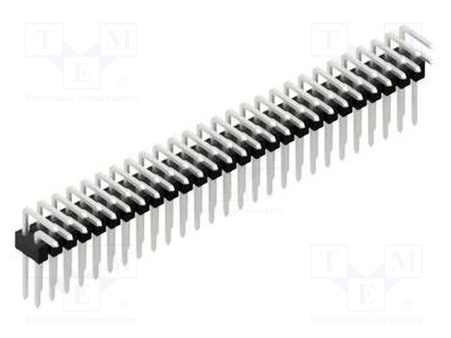 Connector: pin strips; pin header; male; PIN: 54; 2.54mm; THT; 2x27