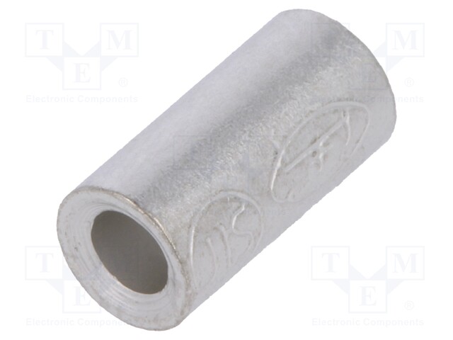 Butt splice; 1.04÷2.63mm2; crimped; for cable; non-insulated