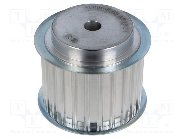 Belt pulley; AT10; W: 50mm; whell width: 66mm; Ø: 74.55mm; aluminium