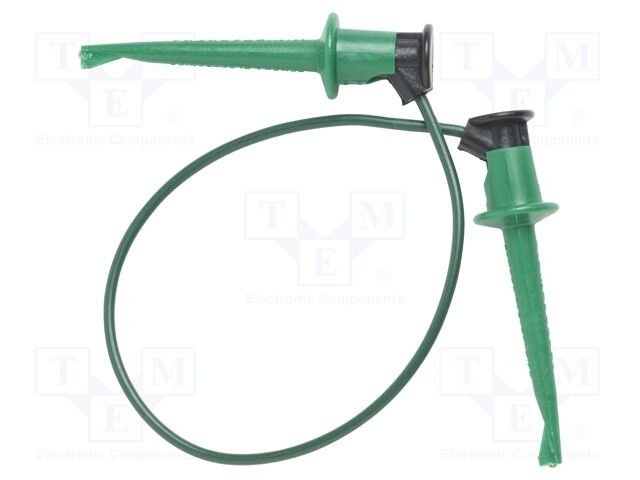 Test lead; 60VDC; 30VAC; 5A; Len: 1.524m; green; Insulation: nylon