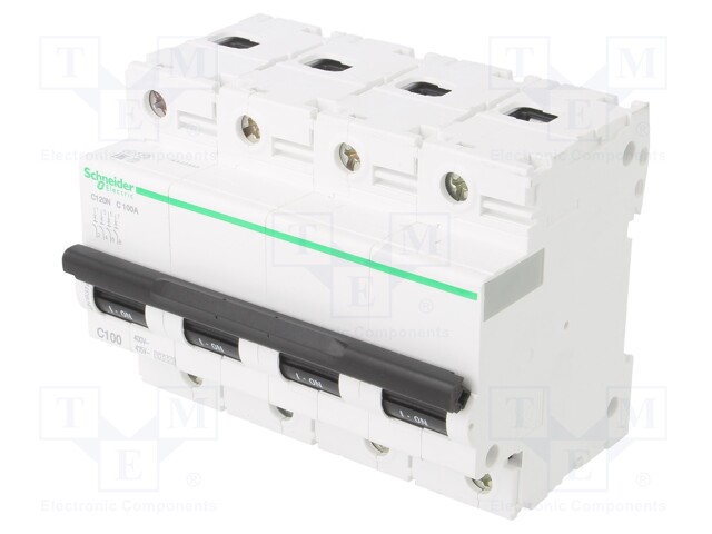 Circuit breaker; 230/400VAC; Inom: 100A; Poles: 4; DIN; Charact: C