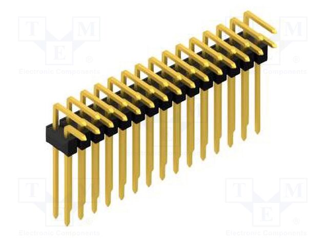 Connector: pin strips; pin header; male; PIN: 30; 2.54mm; THT; 2x15