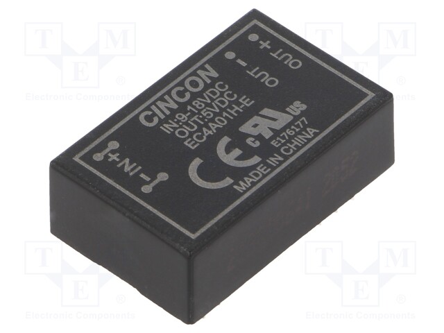 Converter: DC/DC; 5/6W; Uin: 9÷18V; 5VDC; Iout: 1000mA; DIP24; 12.5g