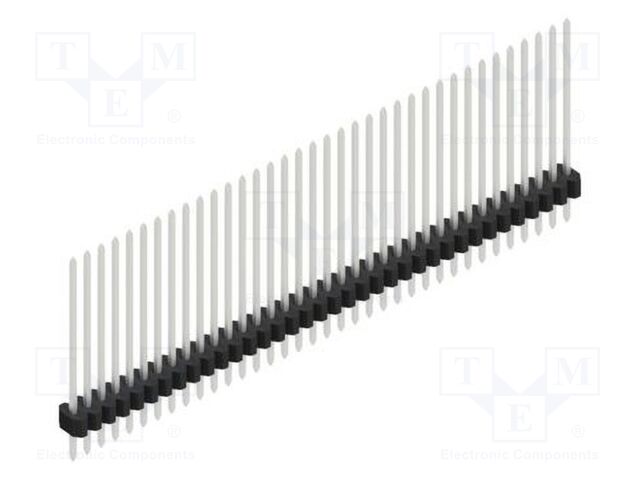 Connector: pin strips; pin header; male; PIN: 36; 1.27mm; THT; 1x36