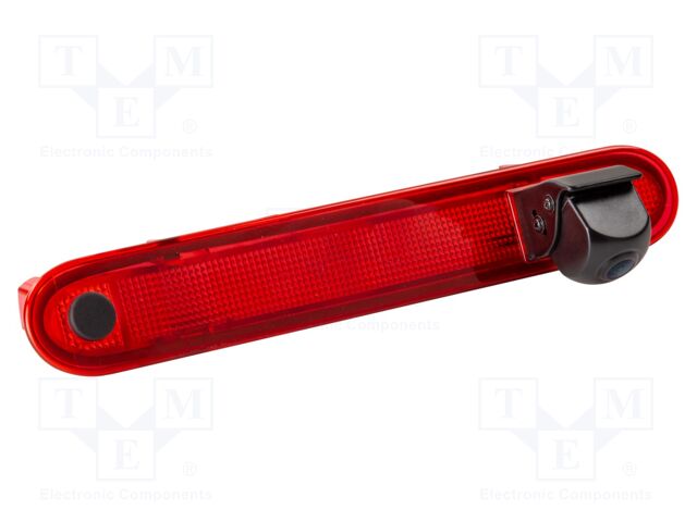 Rear view camera; 115°; black,red; 12VDC,24VDC; Kit: camera; IP68