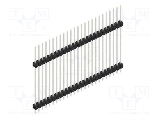 Connector: pin strips; pin header; male; PIN: 25; 2.54mm; THT; 1x25
