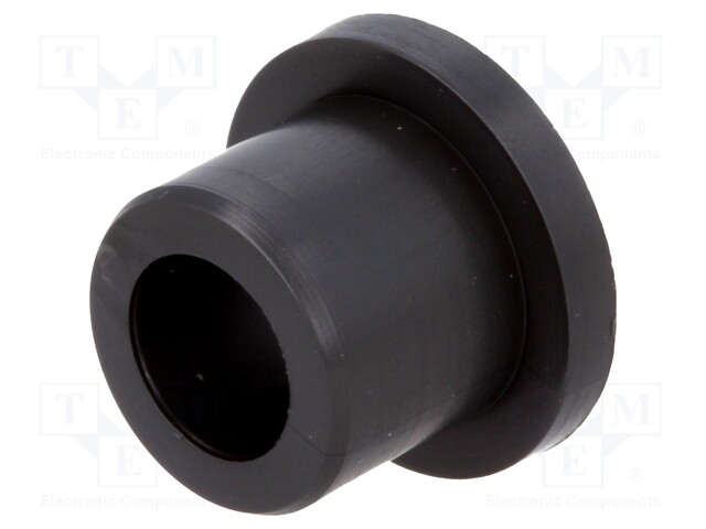 Bearing: sleeve bearing; with flange; Øout: 10mm; Øint: 6mm; L: 10mm