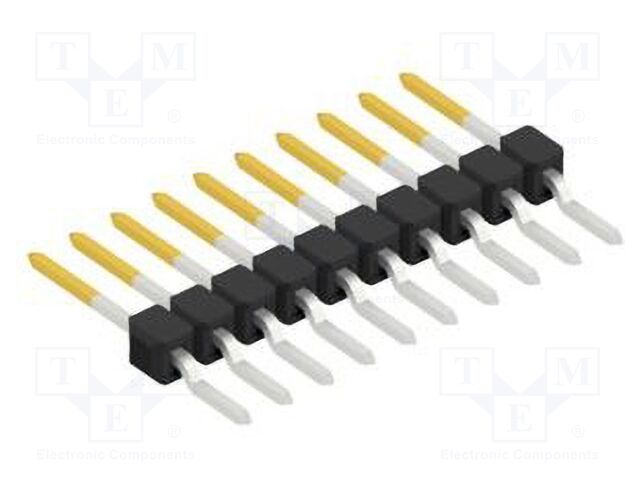 Connector: pin strips; pin header; male; PIN: 10; 2.54mm; SMT; 1x10