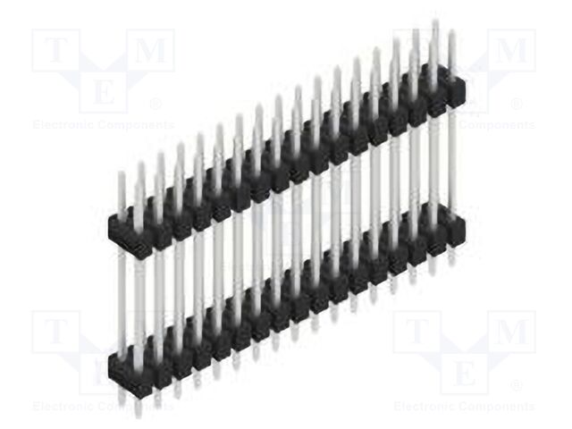 Connector: pin strips; pin header; male; PIN: 34; 2.54mm; THT; 2x17