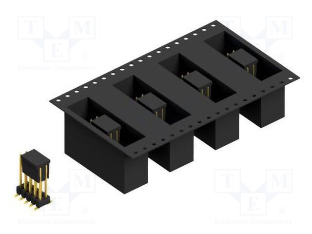Connector: pin strips; pin header; male; PIN: 10; 2.54mm; SMT; 2x5