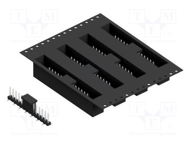 Connector: pin strips; pin header; male; PIN: 14; 2.54mm; SMT; 1x14