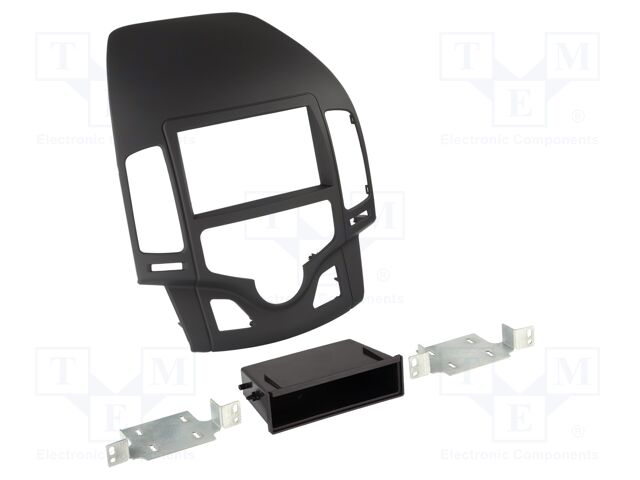 Radio frame; Hyundai; 2 DIN; black/rubber-touch