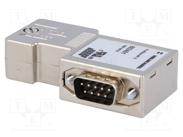 D-Sub; PIN: 9; solid wire,strand; Profibus; angled 90°; for cable