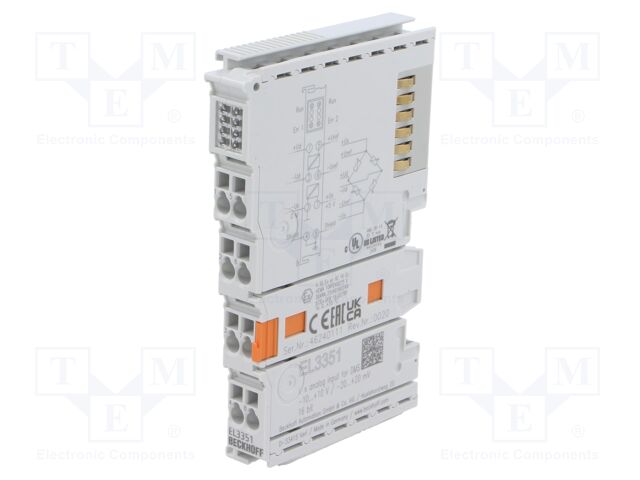 Industrial module: analog input; -25÷60°C; IP20; EtherCAT; IN: 1