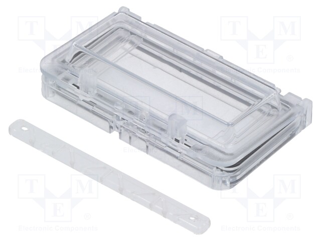 Inspection windows; 78x130x15mm; IP65; on hinged