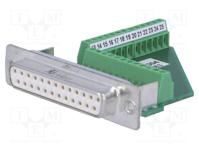 D-Sub; PIN: 25; plug; Variosub; female; screw terminal; for cable