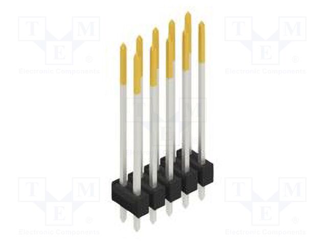 Connector: pin strips; pin header; male; PIN: 10; 2.54mm; THT; 2x5