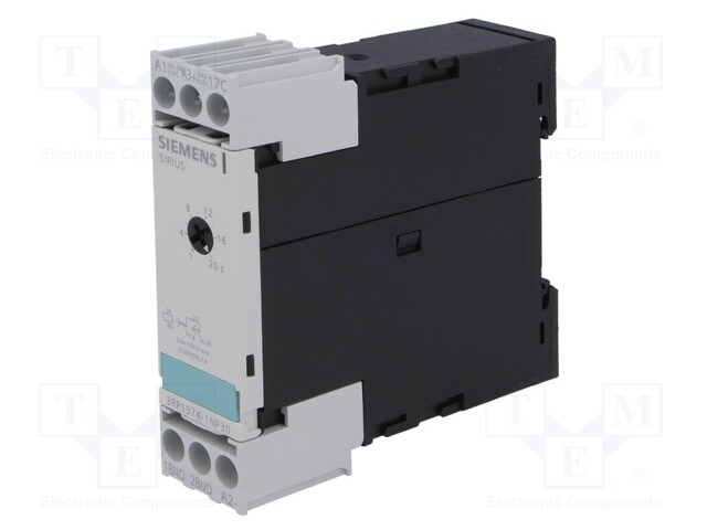 Timer; 1÷20s; SPST-NO; 24VDC/3A,250VAC/3A; Usup: 200÷240VAC; 24VDC