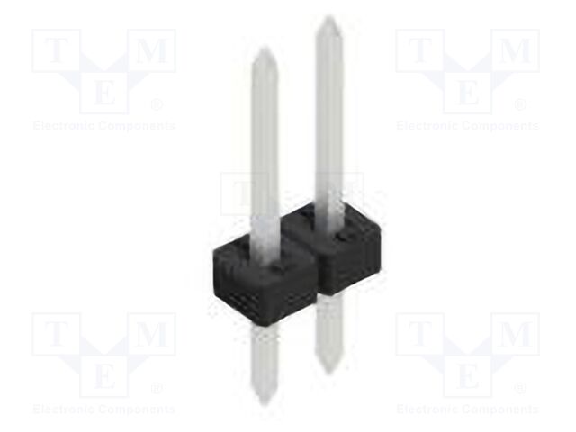 Connector: pin strips; pin header; male; PIN: 2; 2mm; THT; 1x2; 100V