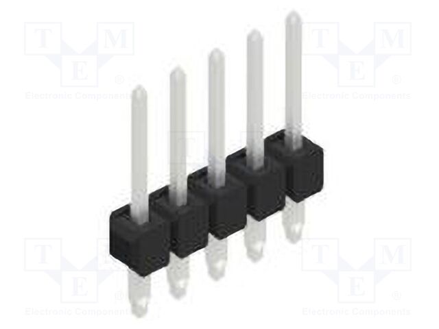Connector: pin strips; pin header; male; PIN: 5; 2.54mm; THT; 1x5