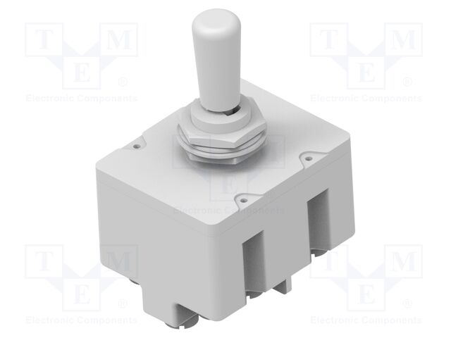 Switch: toggle; Pos: 3; (ON)-ON-(ON); 15A/115VAC; 20A/28VDC