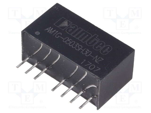 Converter: DC/DC; 1W; Uin: 4.5÷9V; 3.3VDC; Iout: 303mA; SIP8; 4.9g