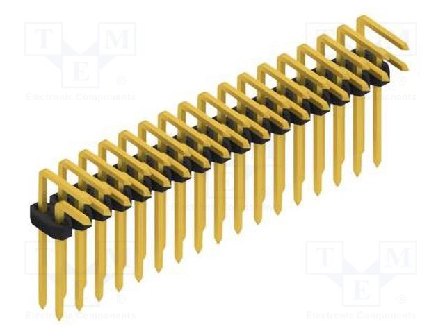 Connector: pin strips; pin header; male; PIN: 34; 2mm; THT; 2x17