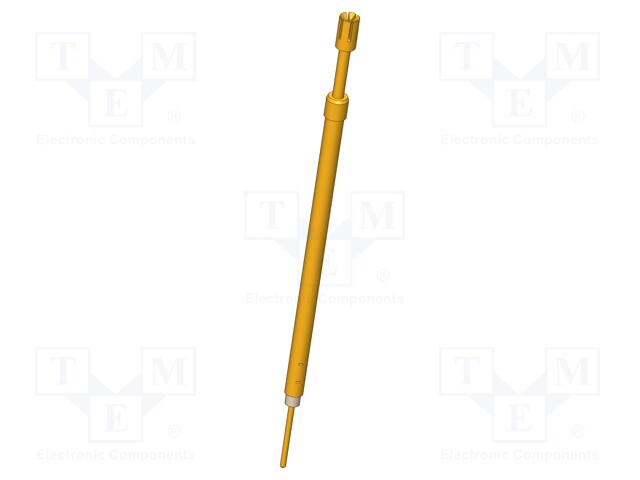 Test needle; Maksimum spring compression: 5mm; 3A; Contacts: CuBe