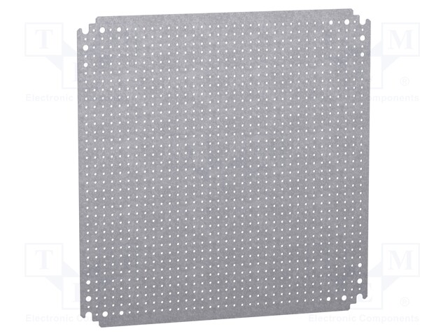 Mounting plate; microperforated